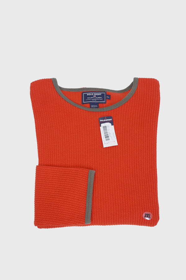 90's "POLO SPORT RALPH LAUREN" -Rib Knit L/S Tee(DEADSTOCK)-