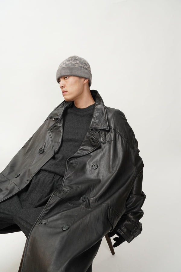"Sean John" -Double Leather Chester Coat-