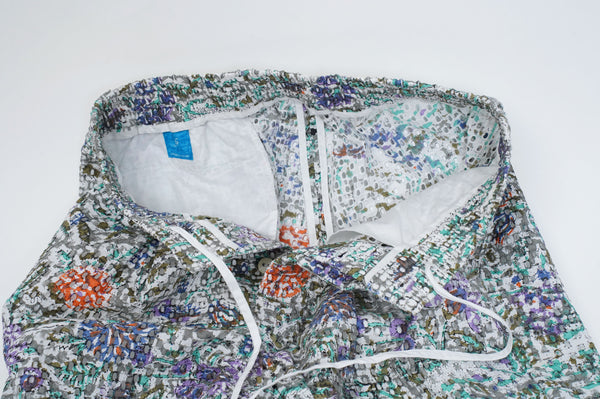 -CUT WORK DIGITAL PRINT PANTS-