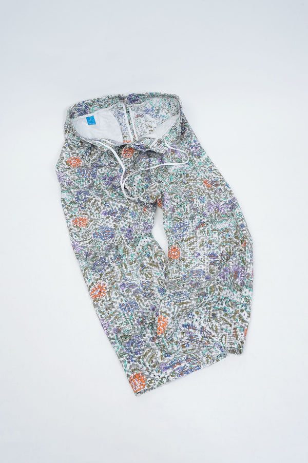 -CUT WORK DIGITAL PRINT PANTS-