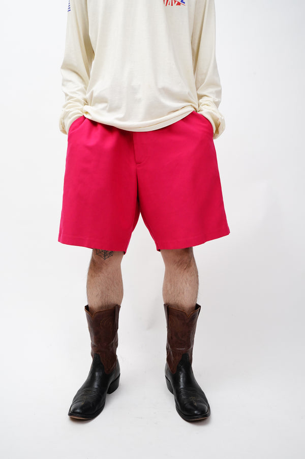 "CHAPS GOLF" -Polyester No Tuck Shorts-