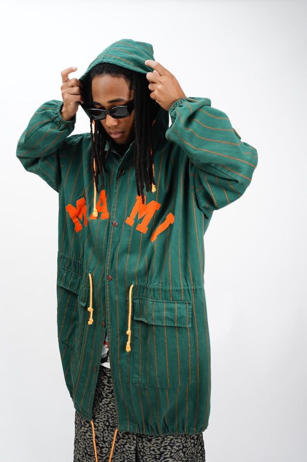 70's "Miami Hurricanes" -Logo Wappen Hooded Coat-