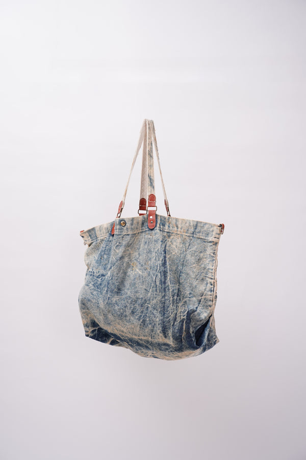 "Unknown" -Ice Washed Denim Bag-