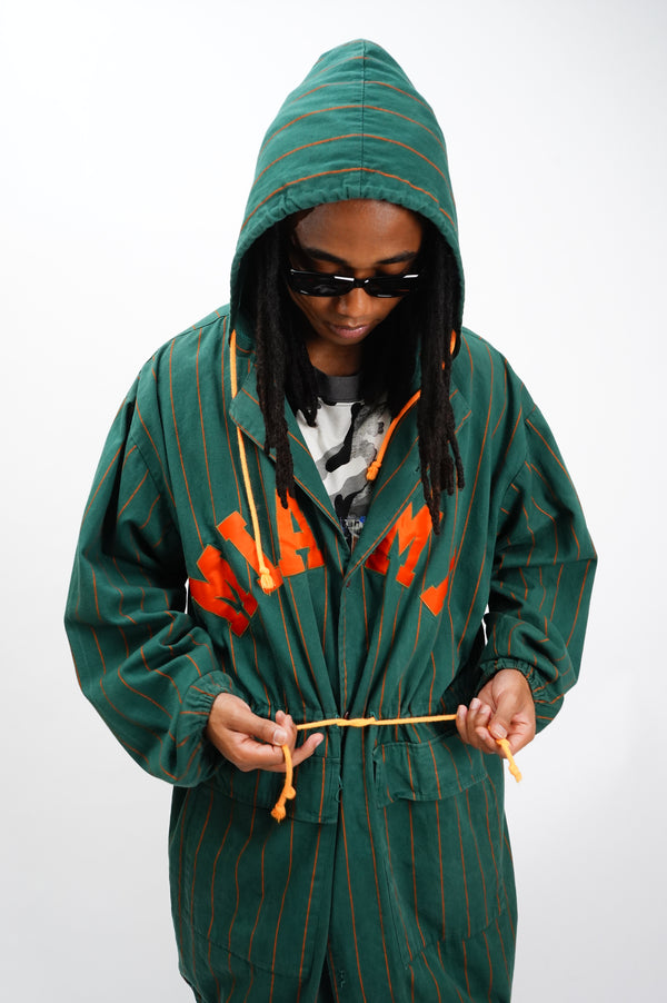 70's "Miami Hurricanes" -Logo Wappen Hooded Coat-