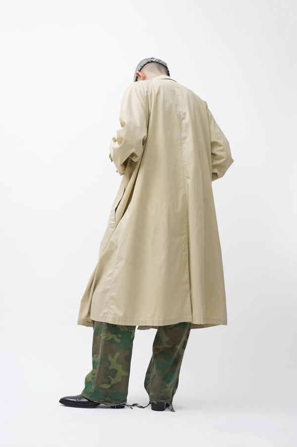 80's "Ralph Lauren" -Cotton Poplin Soutien Collar Coat-