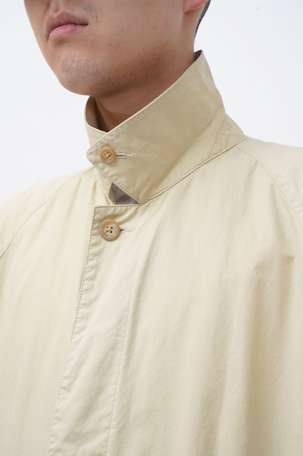 80's "Ralph Lauren" -Cotton Poplin Soutien Collar Coat-