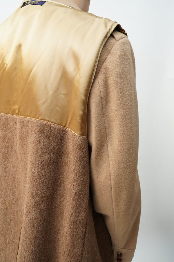 80's "BROOKS BROTHERS"-Leather Long Coat-