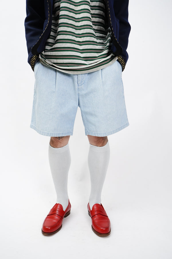 90's "nautica" -Two Tuck Cotton Shorts-