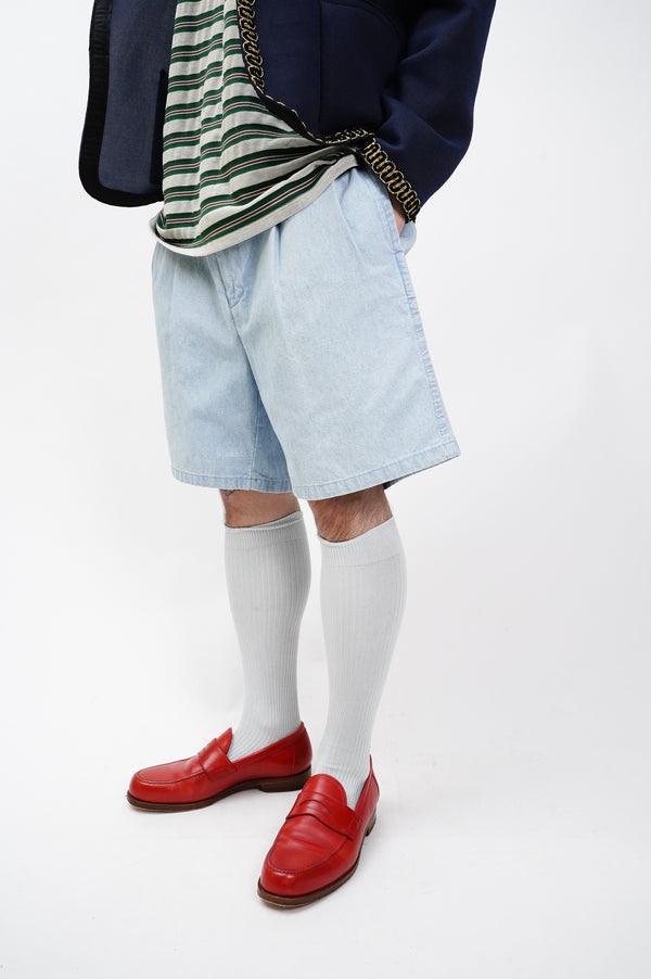 90's "nautica" -Two Tuck Cotton Shorts-