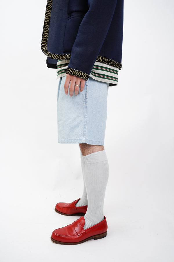 90's "nautica" -Two Tuck Cotton Shorts-