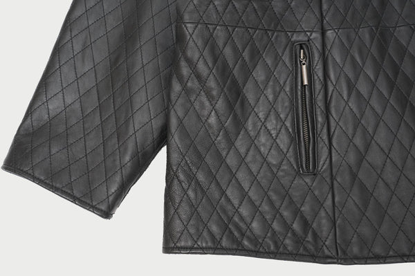 "avenue" -Quilting Leather Jacket-