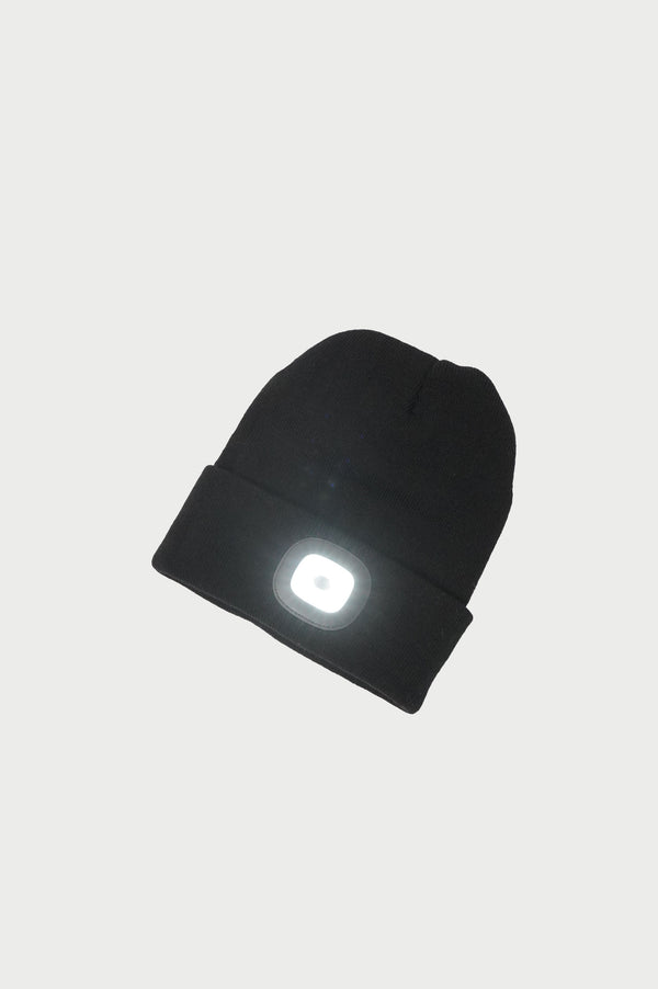 "UNKNOWN" -Acrylic Knit Beanie(With Light)-
