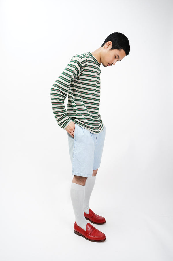 90's "nautica" -Two Tuck Cotton Shorts-
