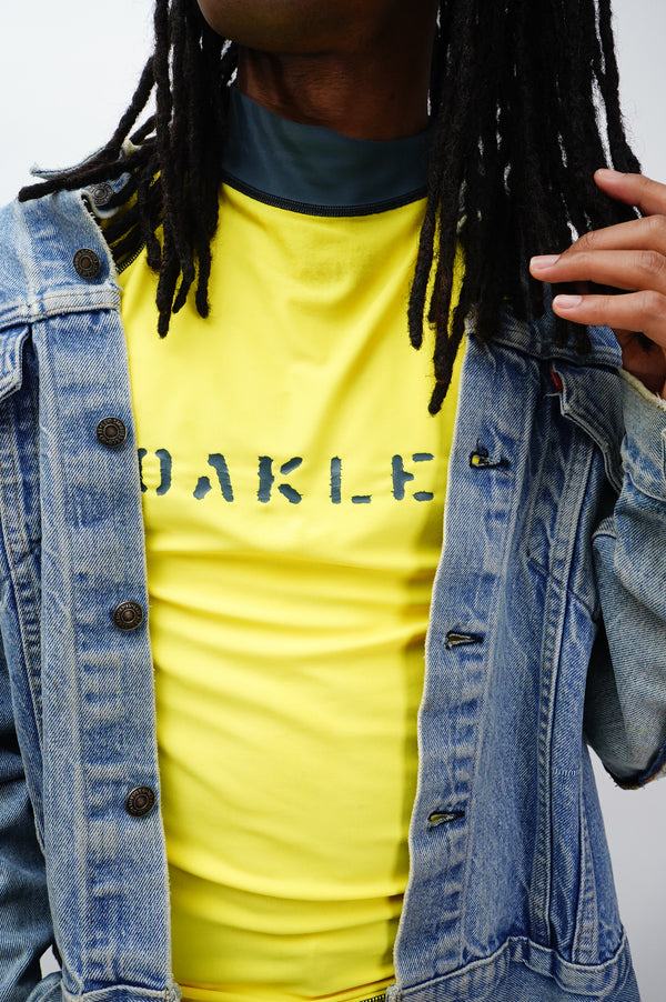 "OAKLEY" -Moc Neck Jersey S/S Tee-