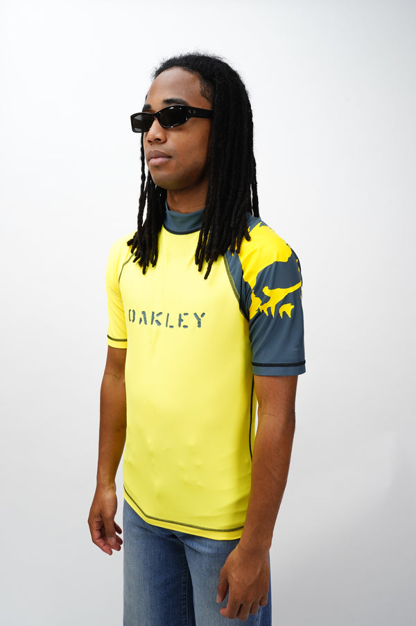 "OAKLEY" -Moc Neck Jersey S/S Tee-