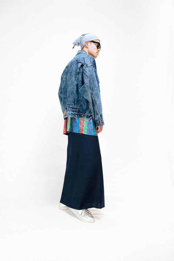 80's "Levi's" -75068-0227 Chemical Washed Denim Jacket-