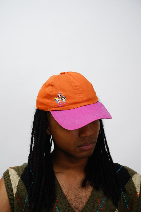 2000's "POWERPUFF GIRLS" -Character Print 6 Panel Cap-