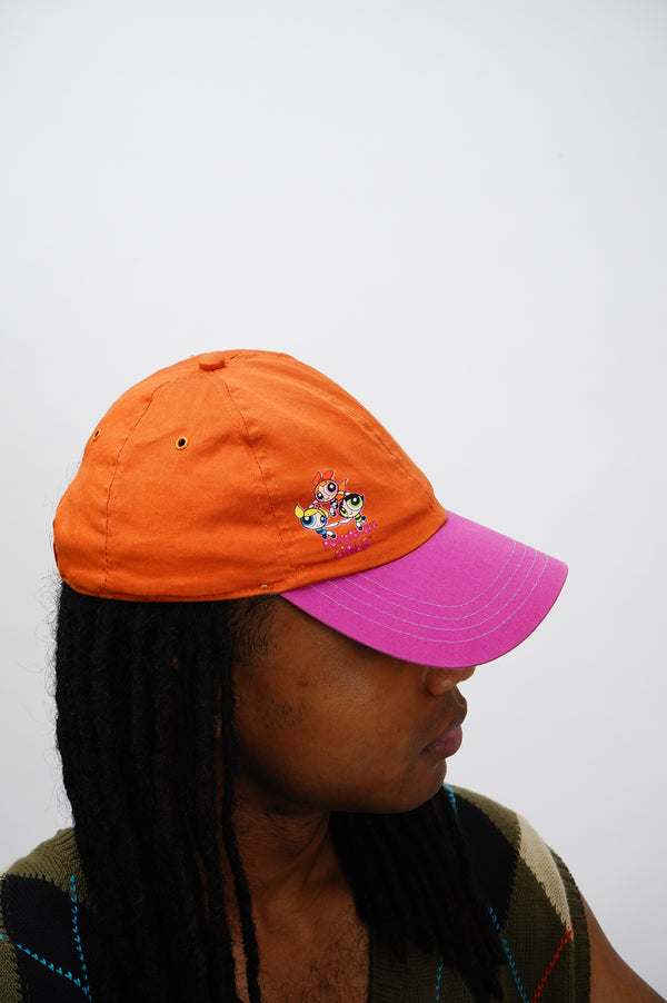 2000's "POWERPUFF GIRLS" -Character Print 6 Panel Cap-