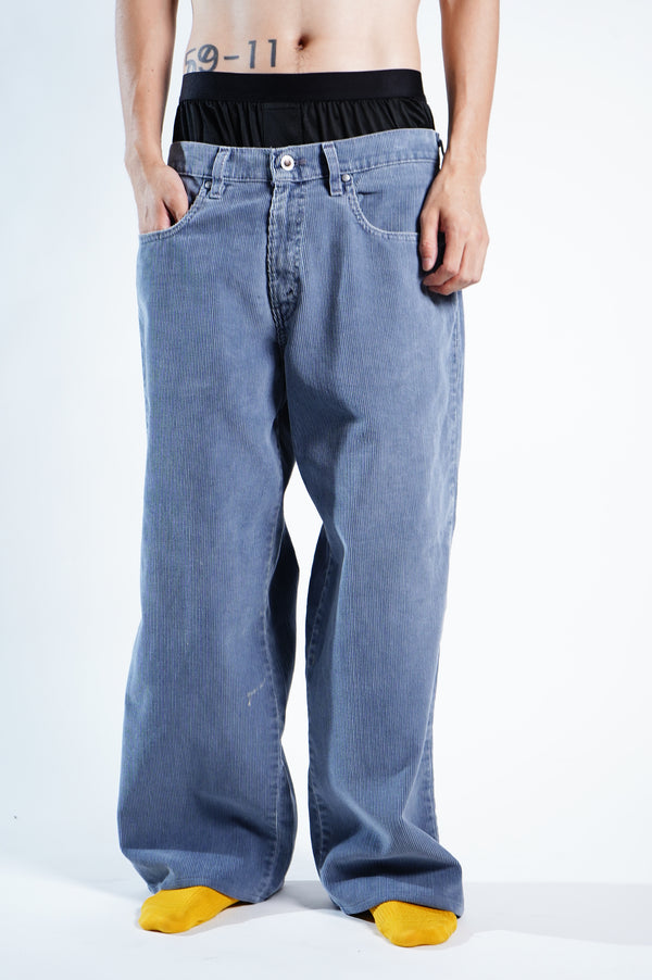 90’s "Levi’s Silver Tab" -“BAGGY MEGA WIDE LEG” Corduroy Trousers-