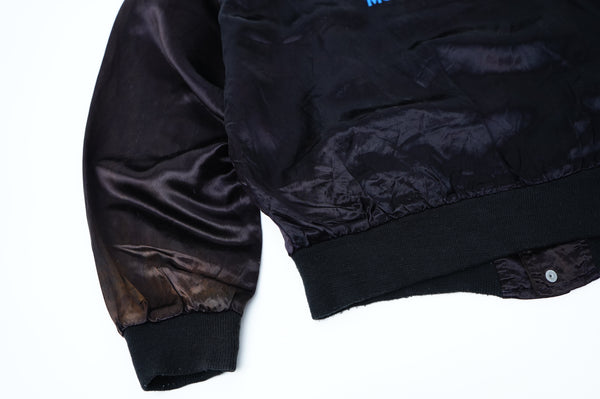80’s "MTV" -Logo Embroidery Satin Jacket-