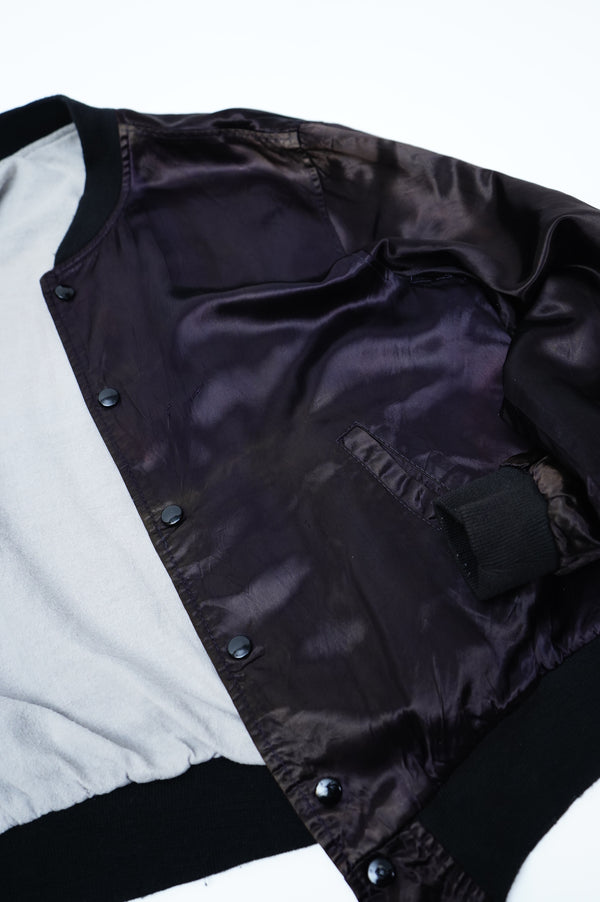 80’s "MTV" -Logo Embroidery Satin Jacket-