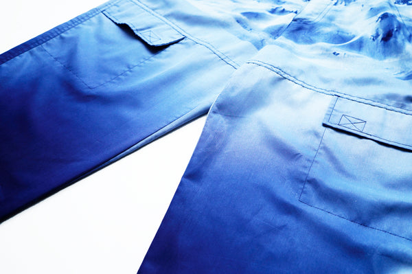 90's "IMPAQ" -Snowy Mountain Pattern Polyester Pants-