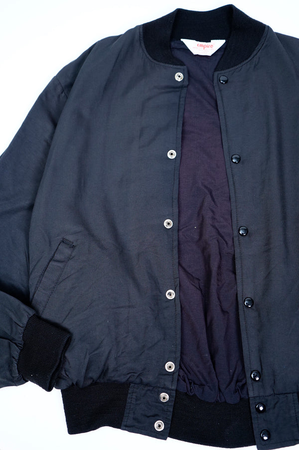 80’s "MTV" -Leather Logo Patch Jacket-