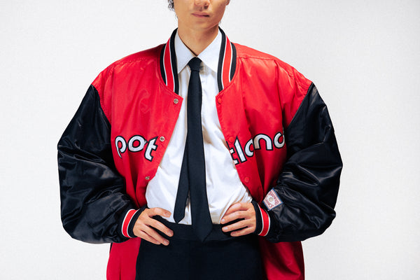 "HARD WOOD CLASSICS" -"Portland Trail Blazers" NBA Team Jacket-