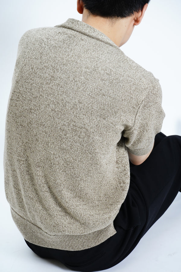 HAND FRAMED BOAT NECK KNIT