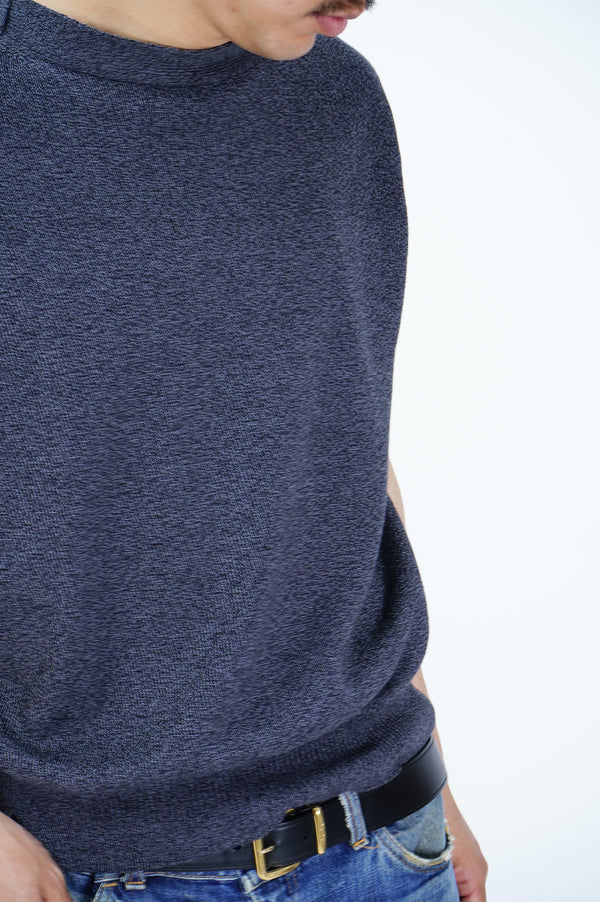 HAND FRAMED BOAT NECK KNIT