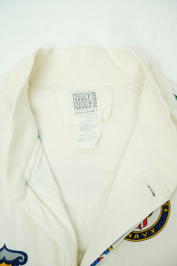 90's "NAF NAF" - Multi Print Cotton Padded Jacket-