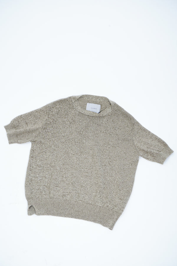 HAND FRAMED BOAT NECK KNIT