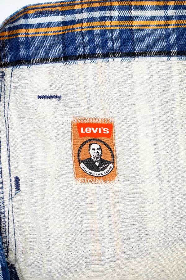 70's "Levi's" -"546" Check Pattern Flare Pants-