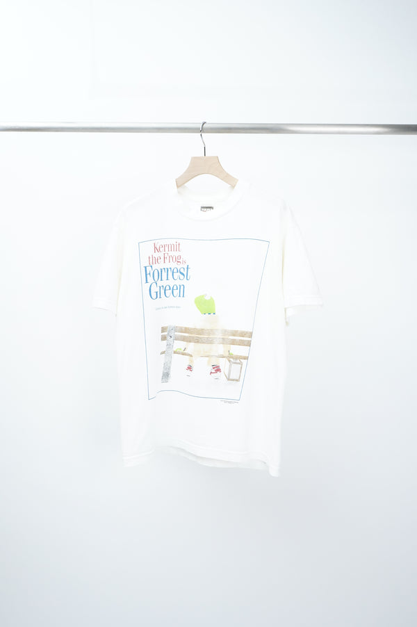 90's "TULTEX" -"Kermit the Frog is Forrest Green" Parody Print S/S Tee-
