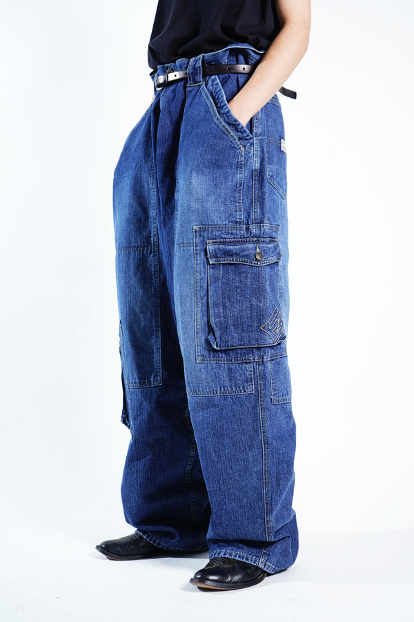 2000’s "ENYCE" -Denim Wide Cargo Trousers-