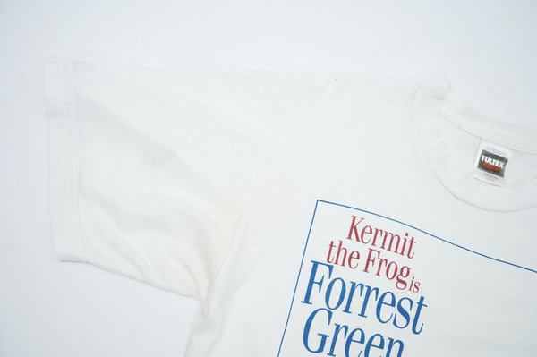 90's "TULTEX" -"Kermit the Frog is Forrest Green" Parody Print S/S Tee-