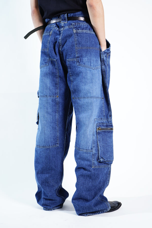 2000’s "ENYCE" -Denim Wide Cargo Trousers-