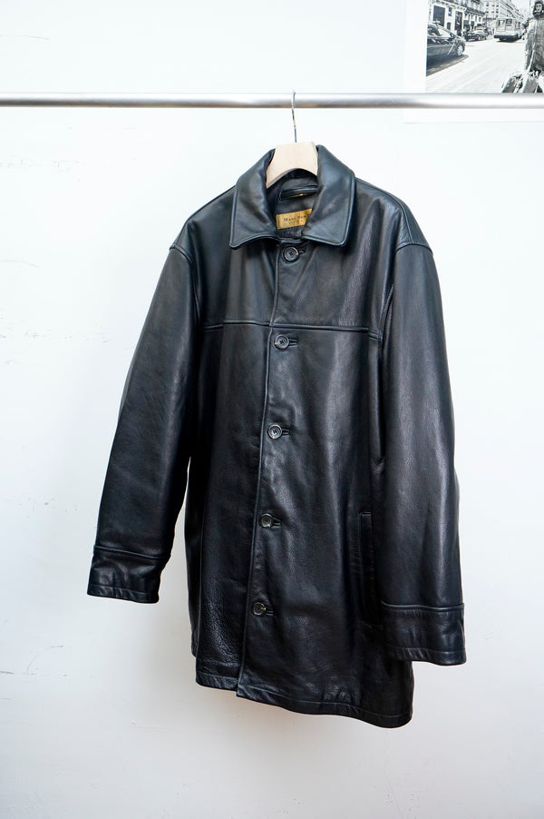 "MARC NEW YORK" -Leather Car Coat-
