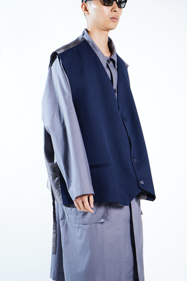 "STACY ADAMS" - Oversized Vest-