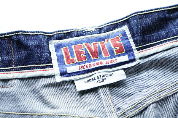 2000's "Levi's" -"569" Loose Straight Denim Pants-