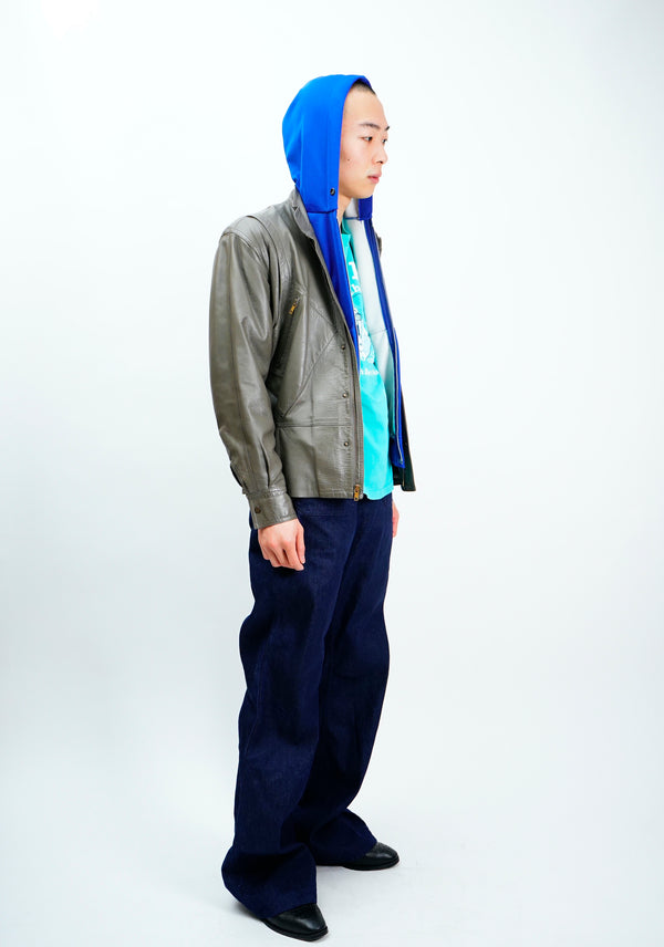 80's "GIORGIO ARMANI" -Leather Jacket-