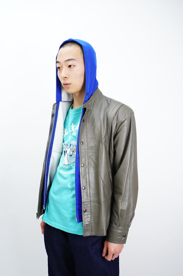 80's "GIORGIO ARMANI" -Leather Jacket-