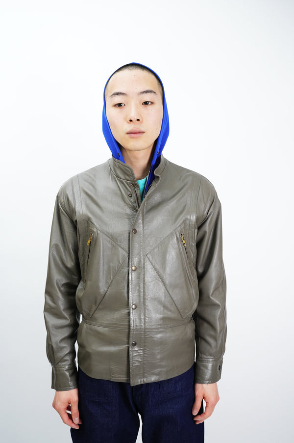 80's "GIORGIO ARMANI" -Leather Jacket-