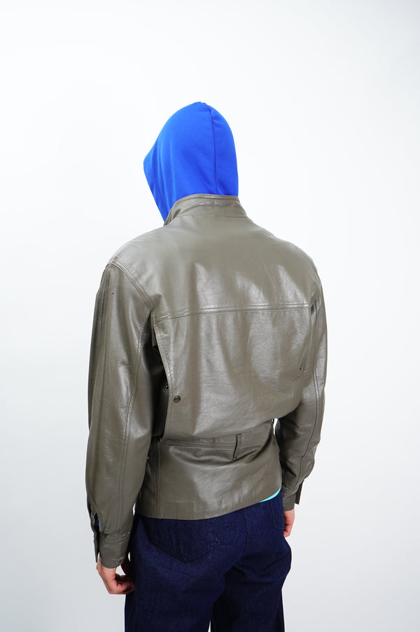 80's "GIORGIO ARMANI" -Leather Jacket-