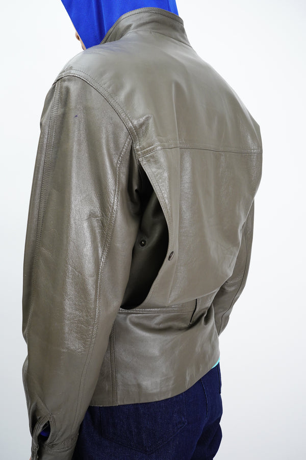 80's "GIORGIO ARMANI" -Leather Jacket-