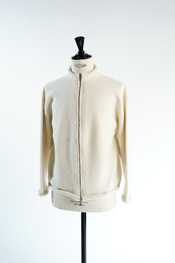 PEGRUM -Alpaca Zip Up Cardigan-