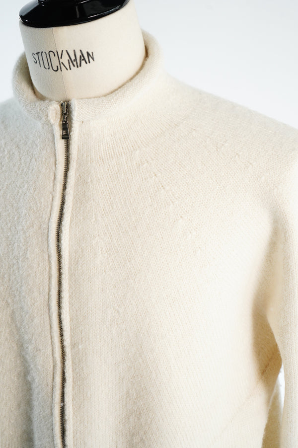 PEGRUM -Alpaca Zip Up Cardigan-