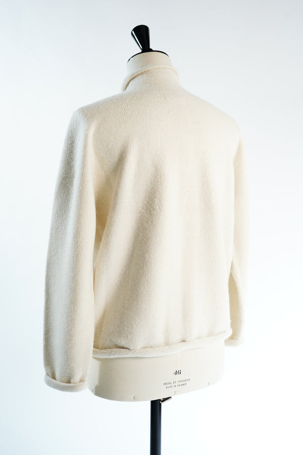 PEGRUM -Alpaca Zip Up Cardigan-