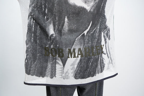 90's "UNKNOWN" -"BOB MARLEY" Mesh S/S Pullover-