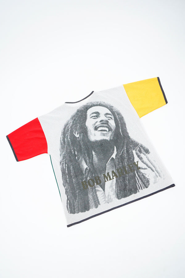 90's "UNKNOWN" -"BOB MARLEY" Mesh S/S Pullover-